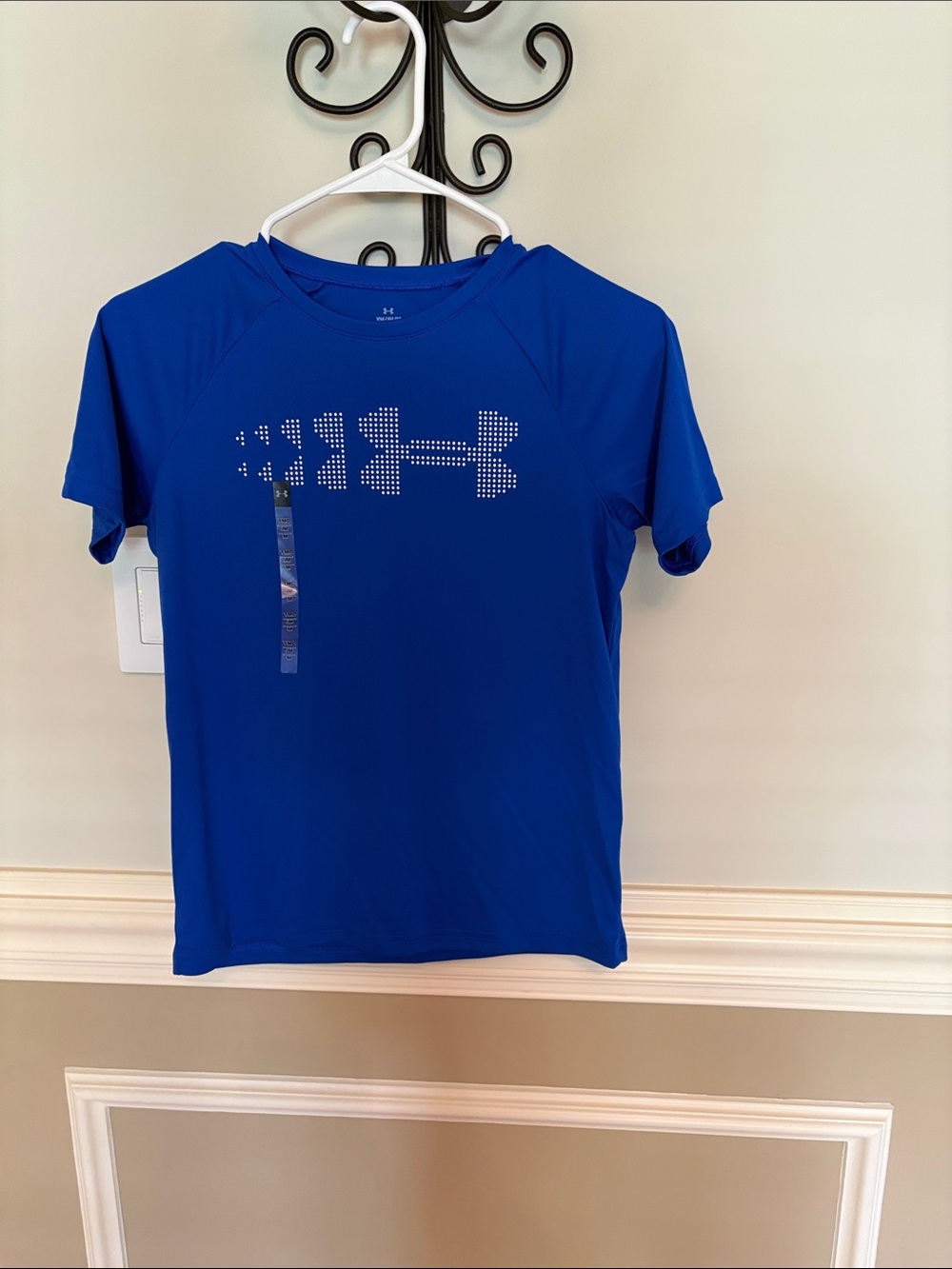 Under Armour blue Boys' Short Sleeve Performance Tee youth Medium